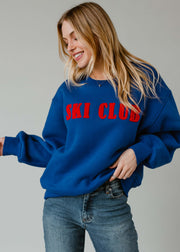 Ski Club Sweatshirt - Blue