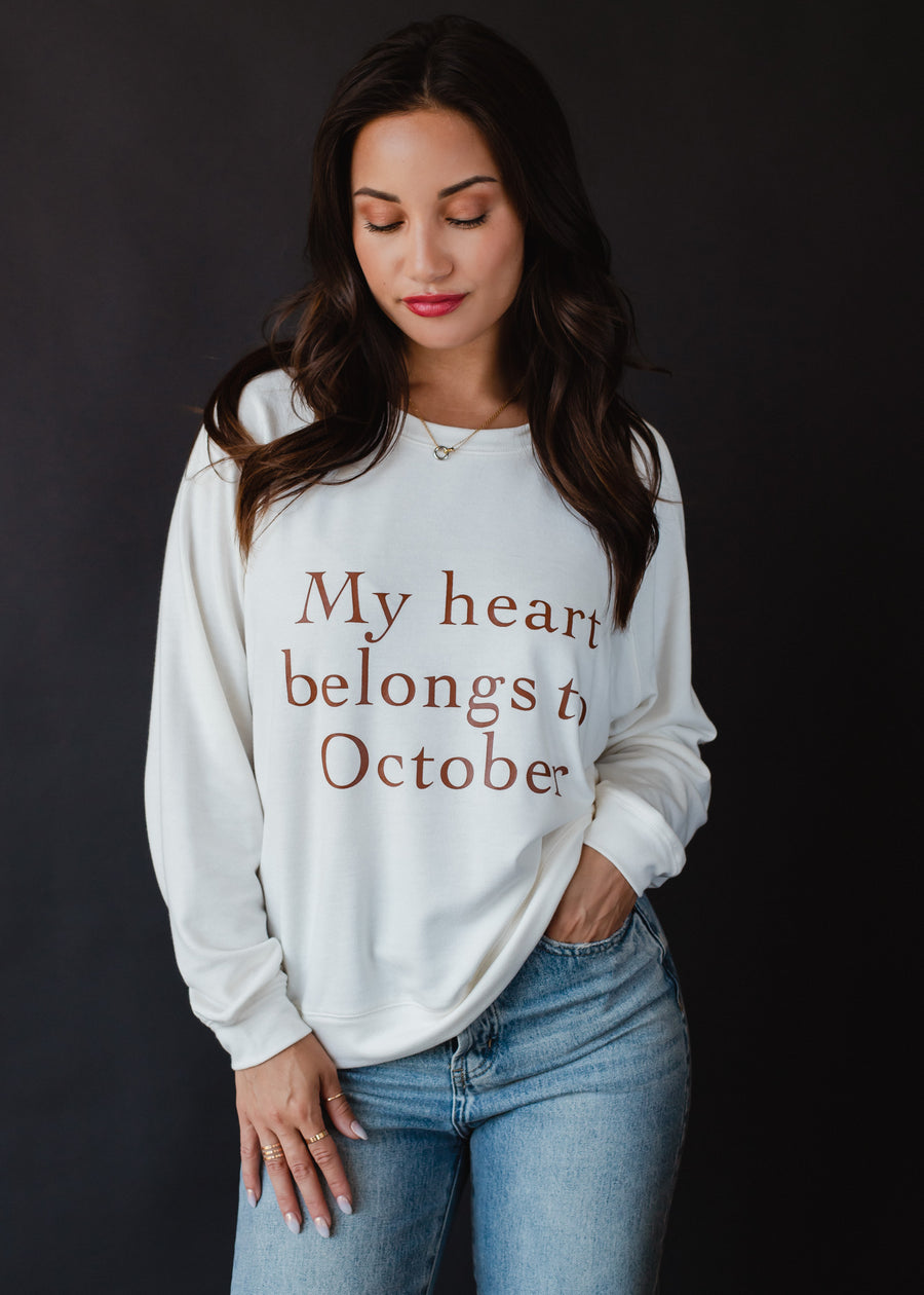 My Heart Belongs To October Sweatshirt