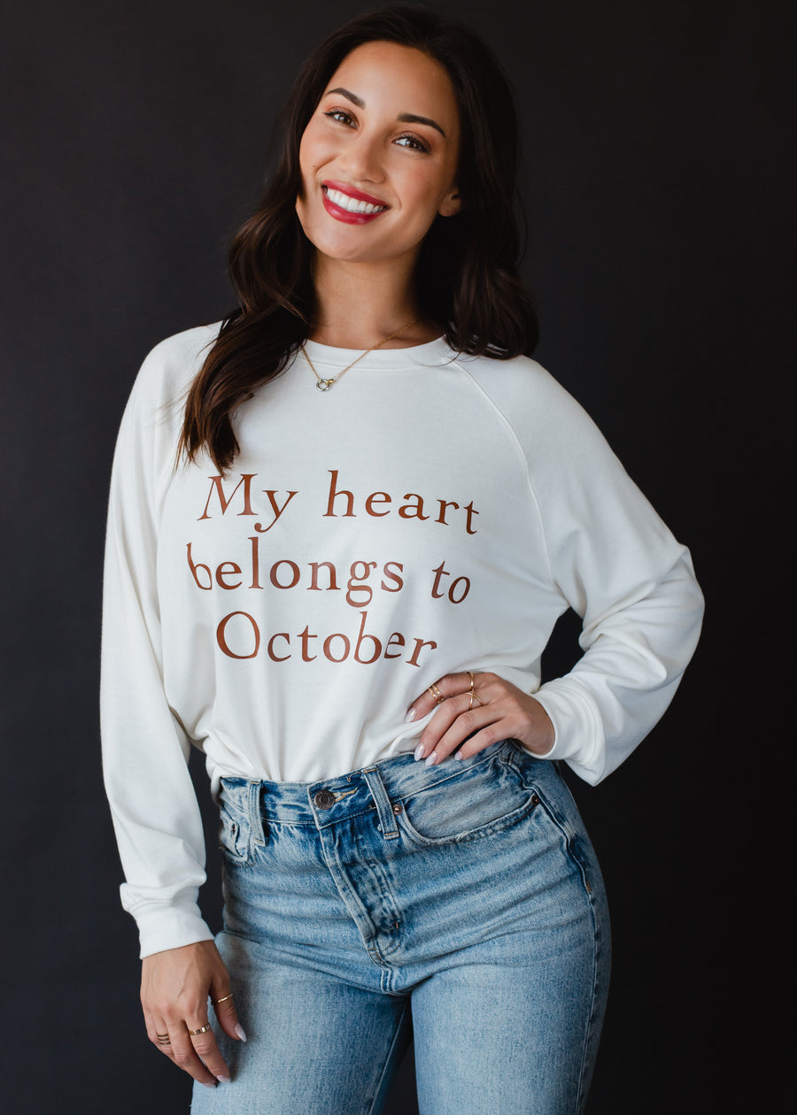 My Heart Belongs To October Sweatshirt