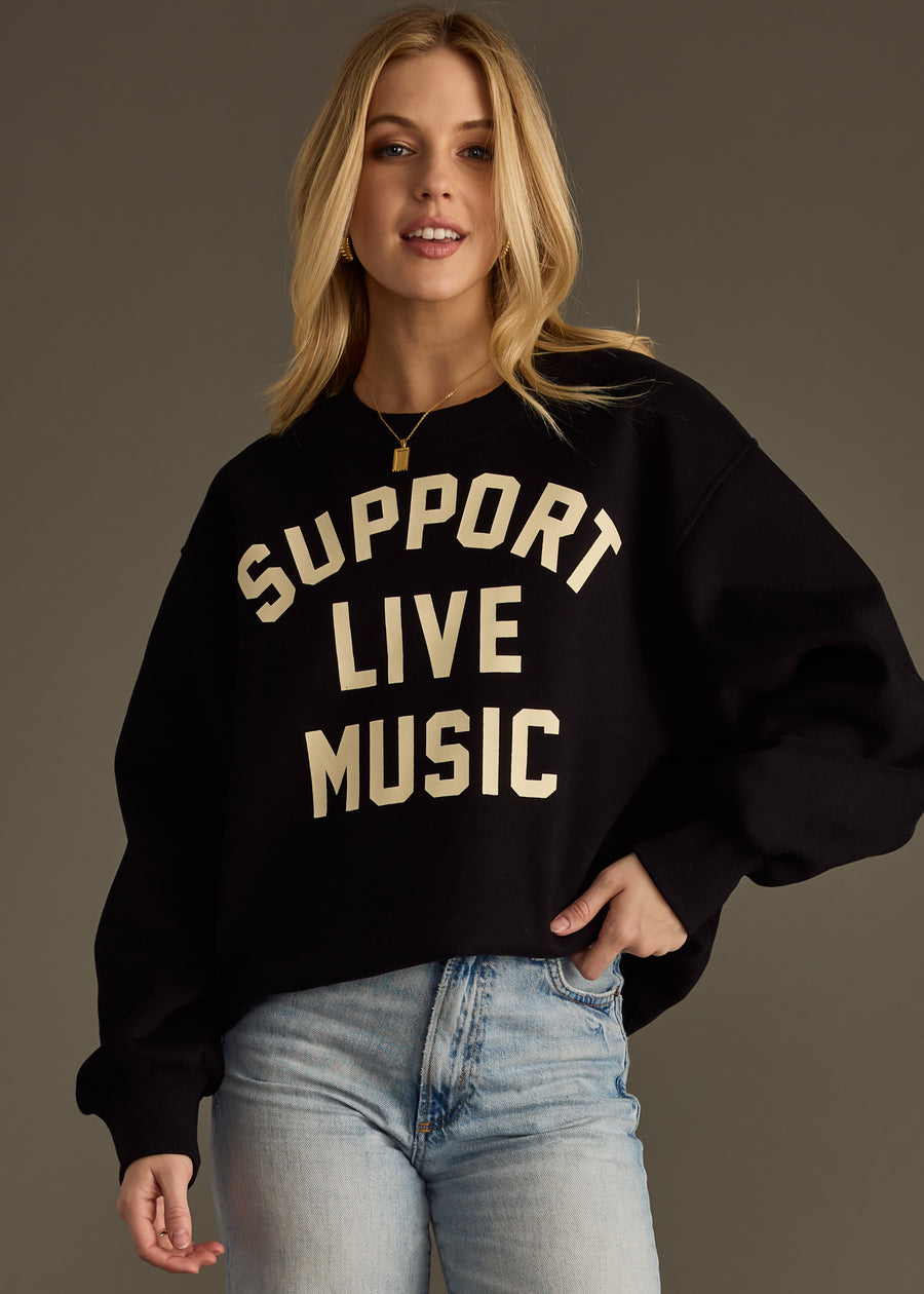 Support Live Music Sweatshirt