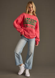 Margarita Weather Sweatshirt - Coral