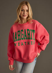 Margarita Weather Sweatshirt - Coral