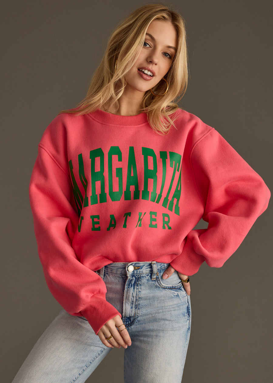 Margarita Weather Sweatshirt - Coral