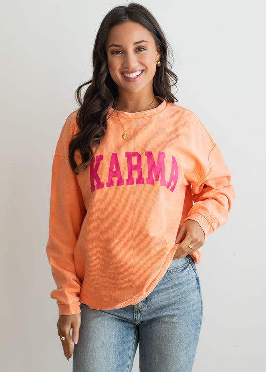 Karma Ribbed Sweatshirt