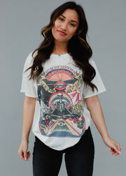 multi colored rock and roll tiger tee