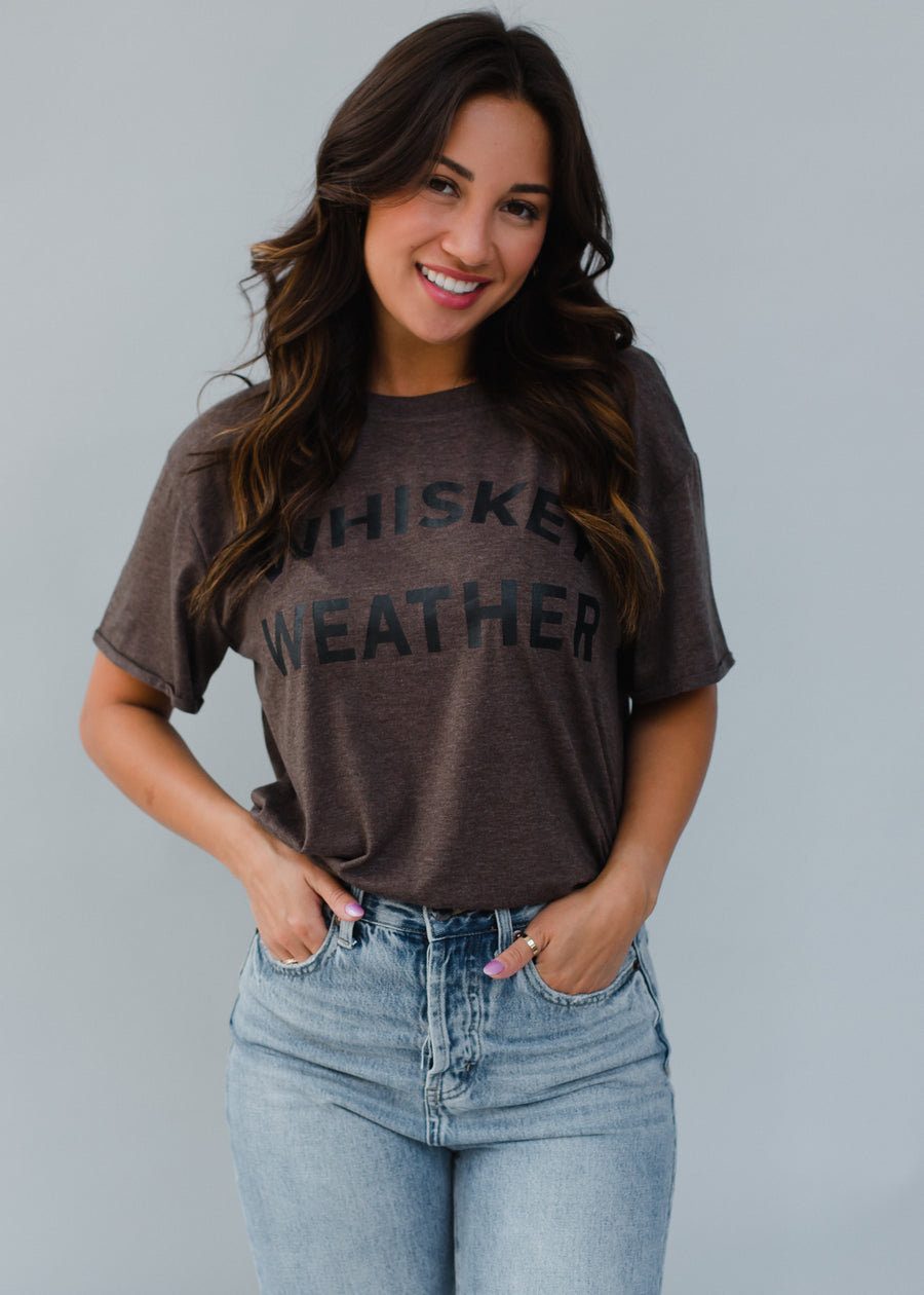 Brown Whiskey Weather Tee