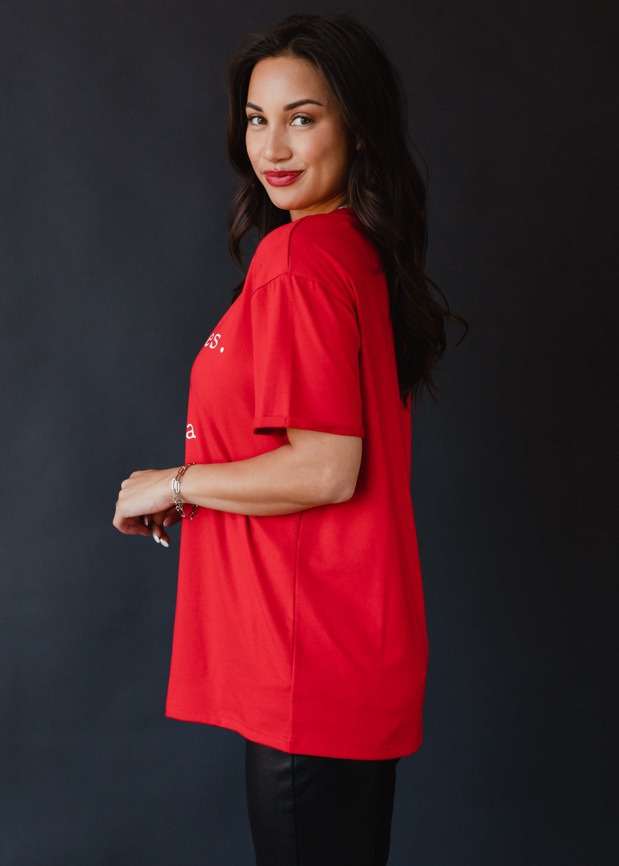 Christmas List Tee - Red