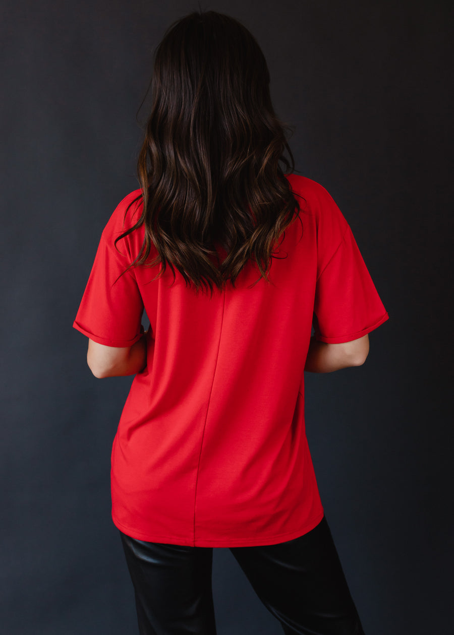 Christmas List Tee - Red