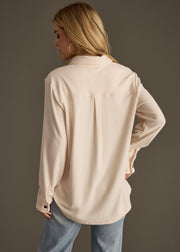 Mindi Super Soft Button Up - Ivory