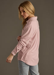 Mindi Super Soft Button Up - Pink