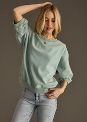 Reese Short Sleeve Sweatshirt - Teal