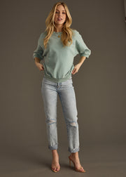 Reese Short Sleeve Sweatshirt - Teal