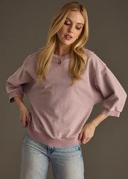 Reese Short Sleeve Sweatshirt - Lilac