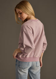 Reese Short Sleeve Sweatshirt - Lilac