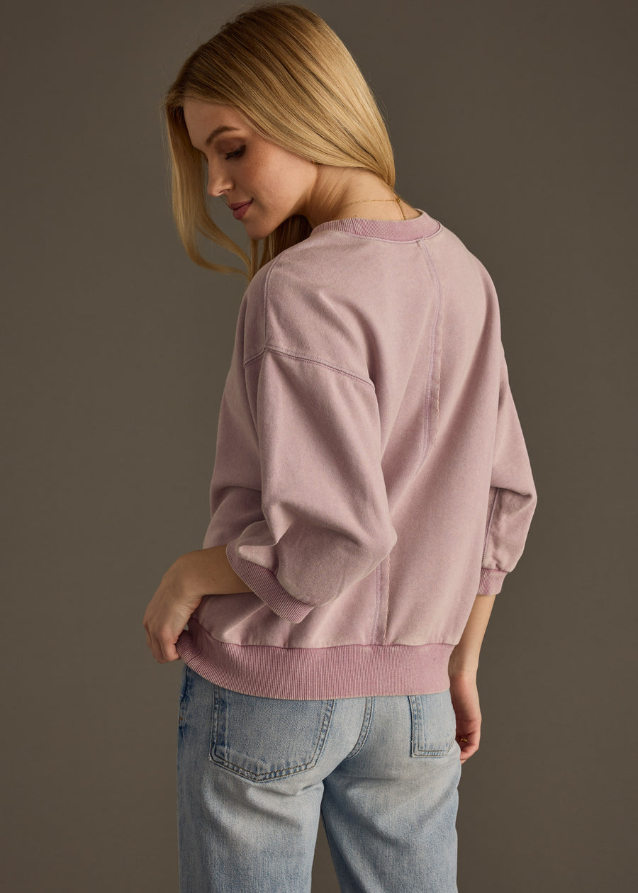 Reese Short Sleeve Sweatshirt - Lilac