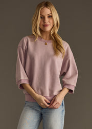 Reese Short Sleeve Sweatshirt - Lilac