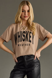 Whiskey Weather Tee - Brown