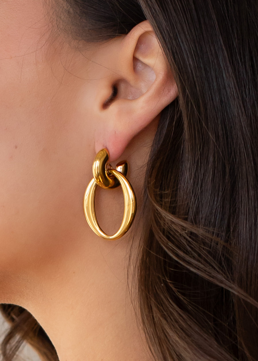 Luxe Gold Dangle Earrings