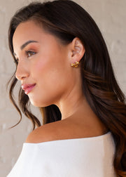 Luxe Gold Small Bow Earrings