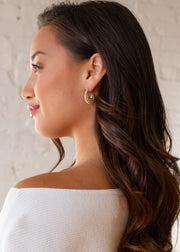 Luxe Gold & Pearls Teardrop Earrings