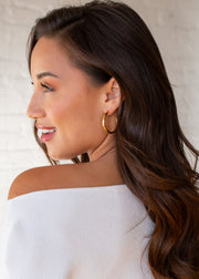 Luxe Simple Gold Hoops