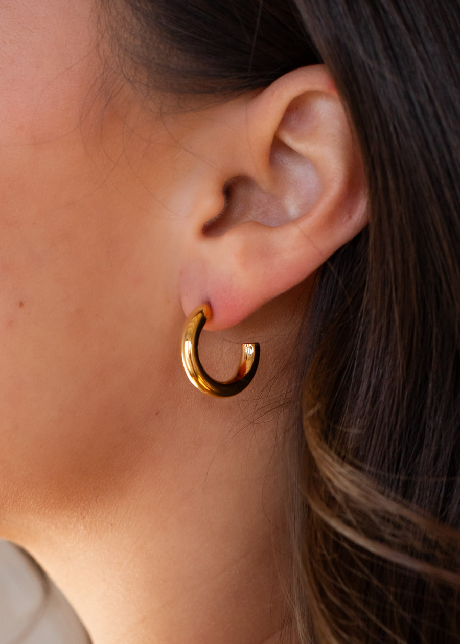 Luxe Gold Small Hoops