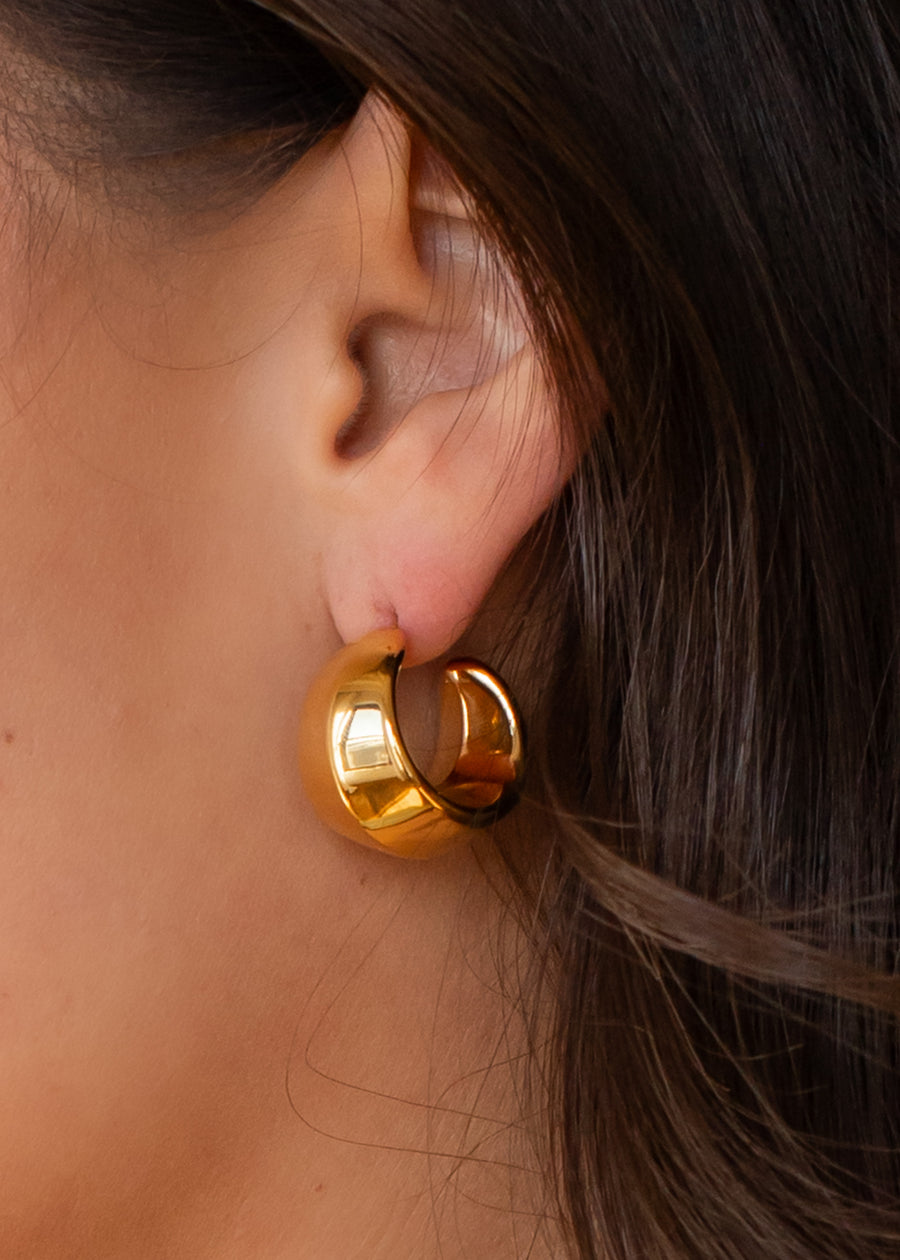 Luxe Gold Bold Hoops