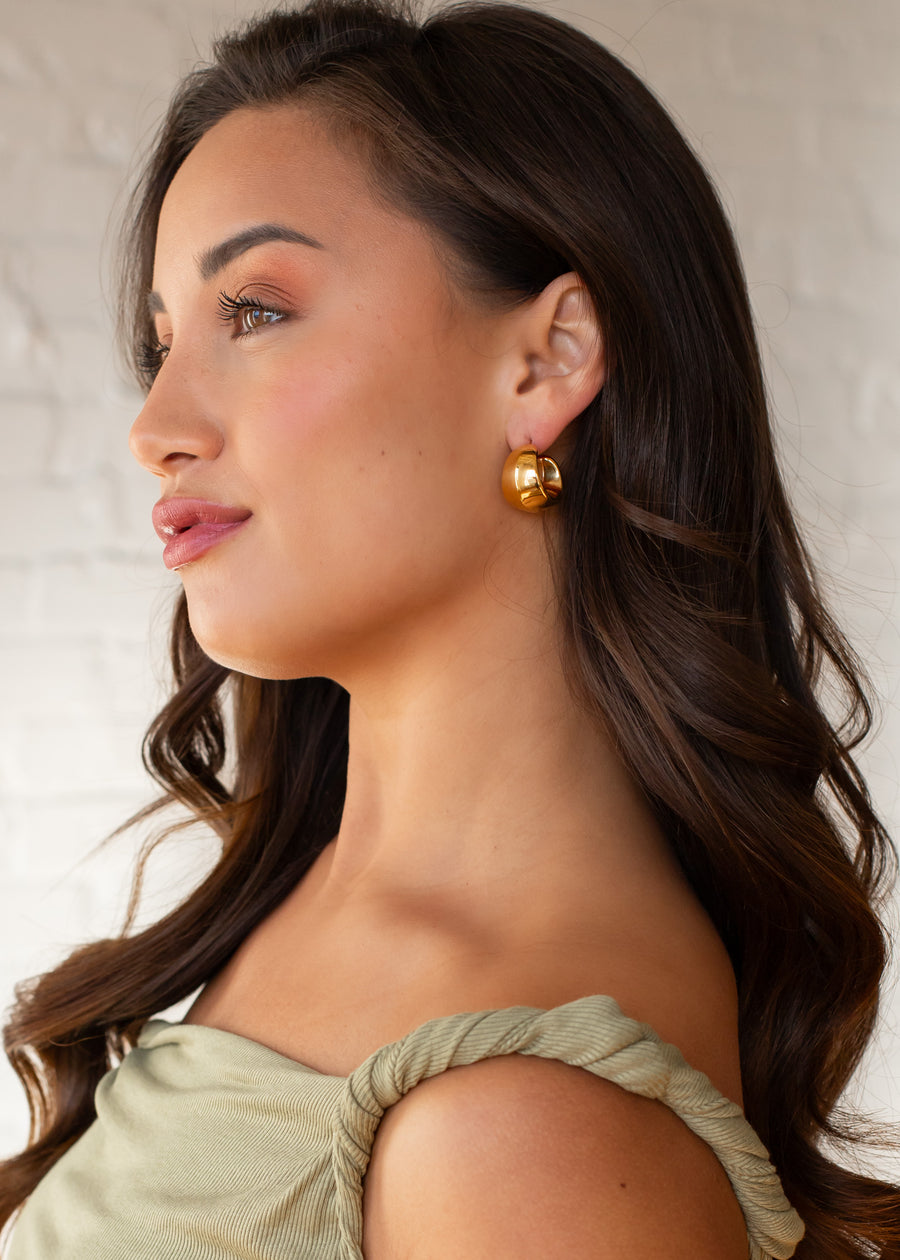 Luxe Gold Bold Hoops