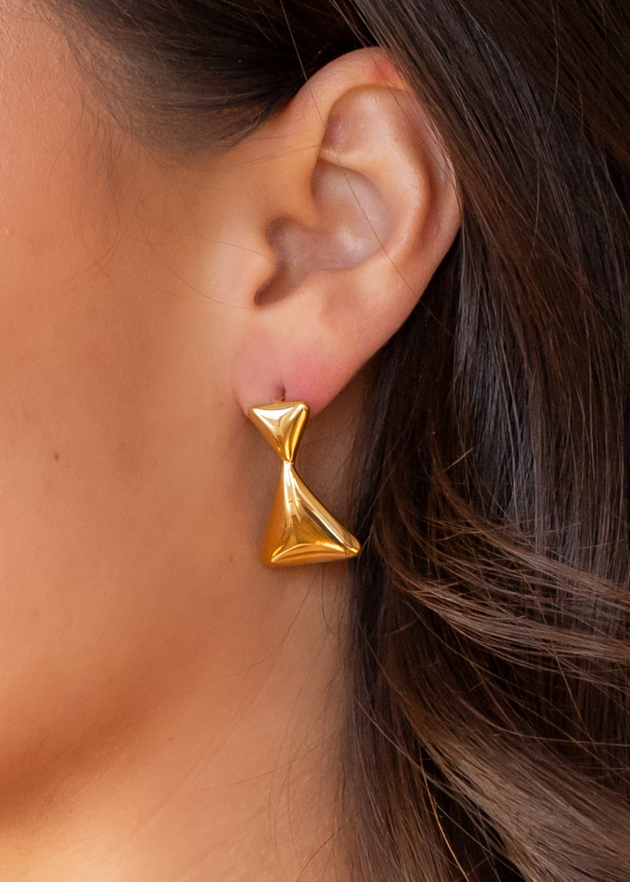 Luxe Gold Geometric Earrings