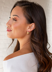 Luxe Gold Chunky Chain Link Hoops