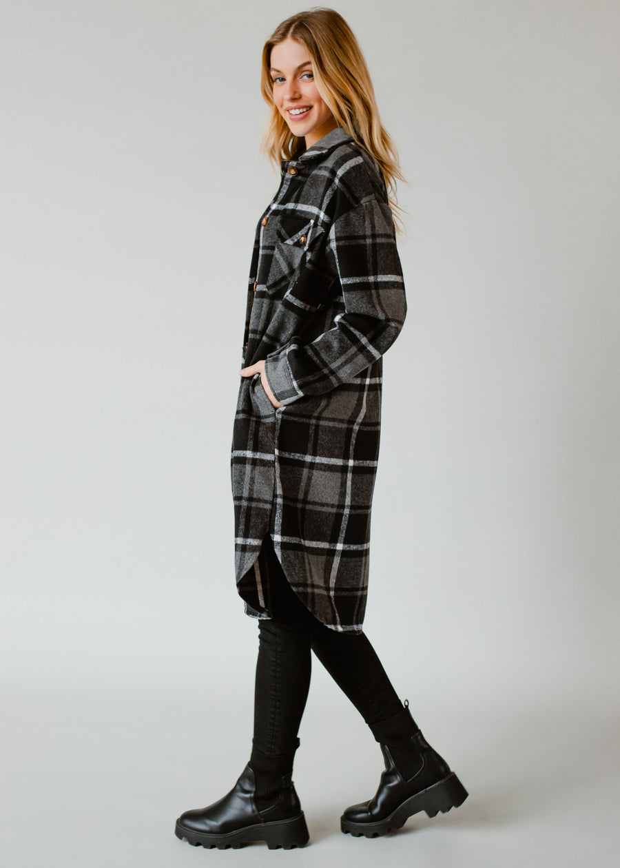 Kinzie Plaid Long Flannel