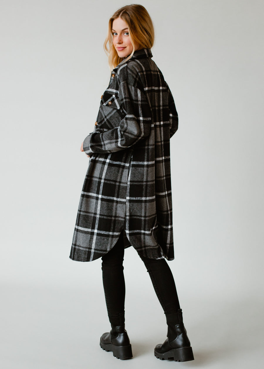 Kinzie Plaid Long Flannel