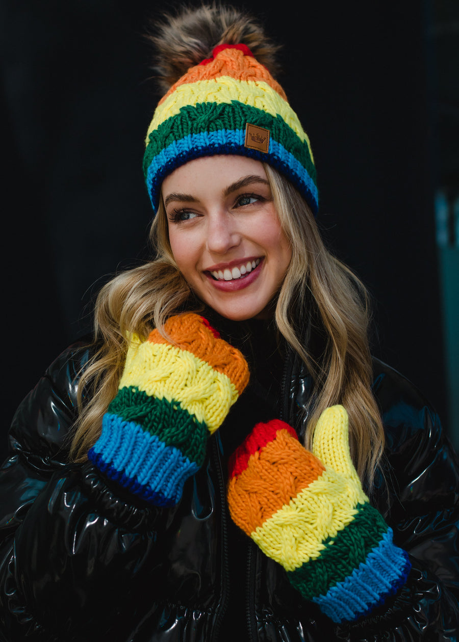 Dreamers Rainbow Mittens