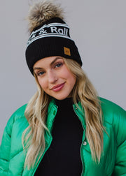 Rock & Roll Pom Hat - Black