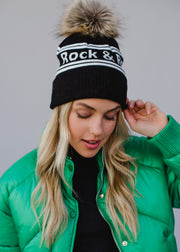 Rock & Roll Pom Hat - Black