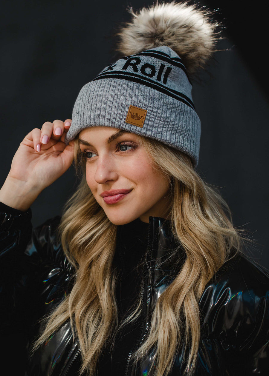 Rock & Roll Pom Hat - Gray