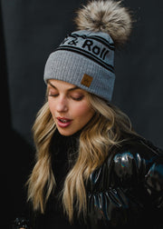 Rock & Roll Pom Hat - Gray