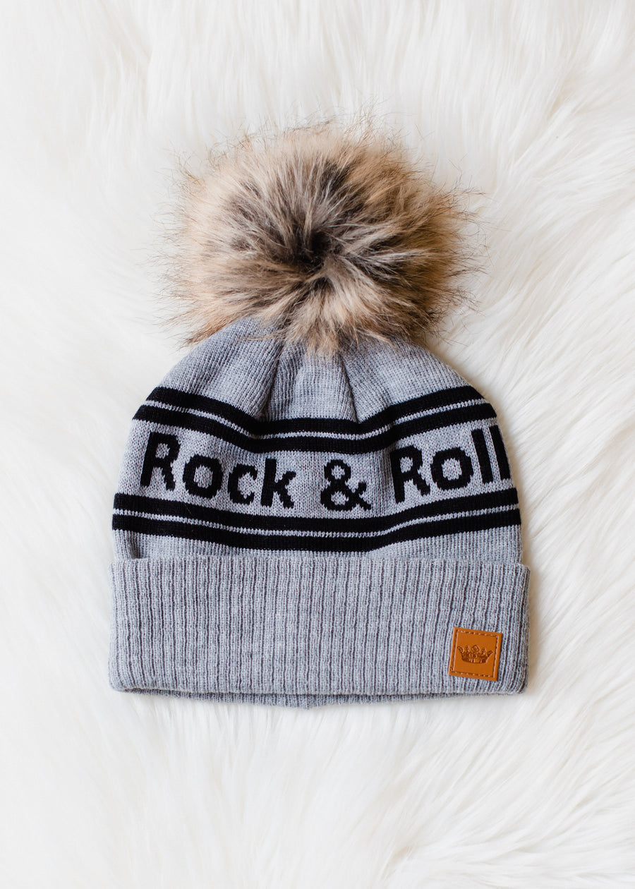 Rock & Roll Pom Hat - Gray