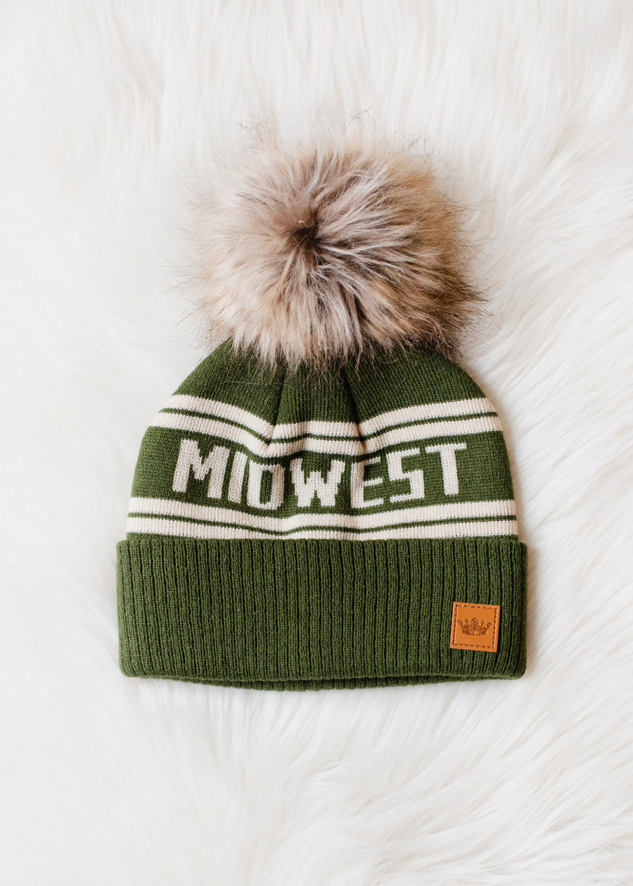 pom top midwest hat olive