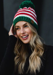 christmas colors hat
