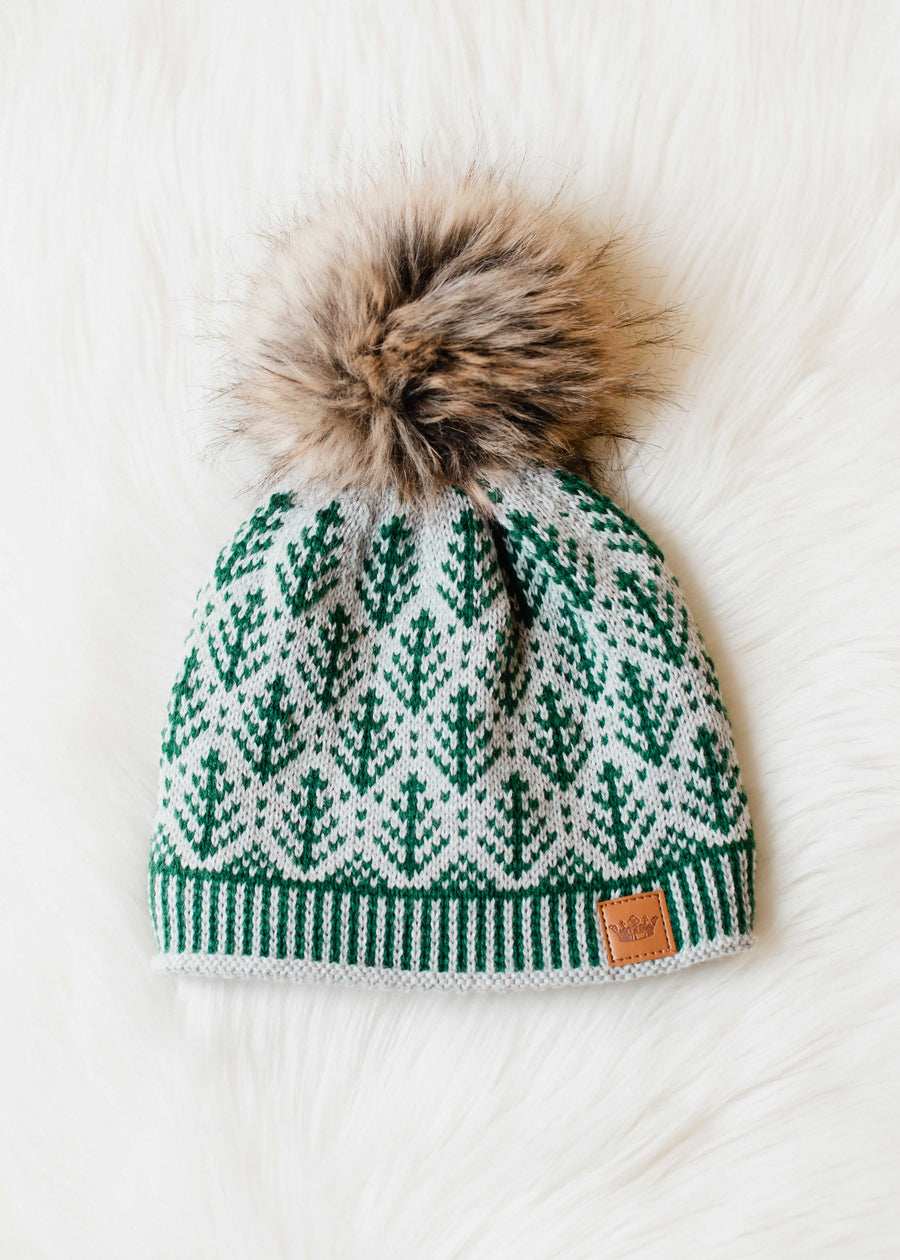 womens knit christmas tree hat