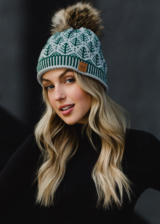 subtle christmas tree print hat