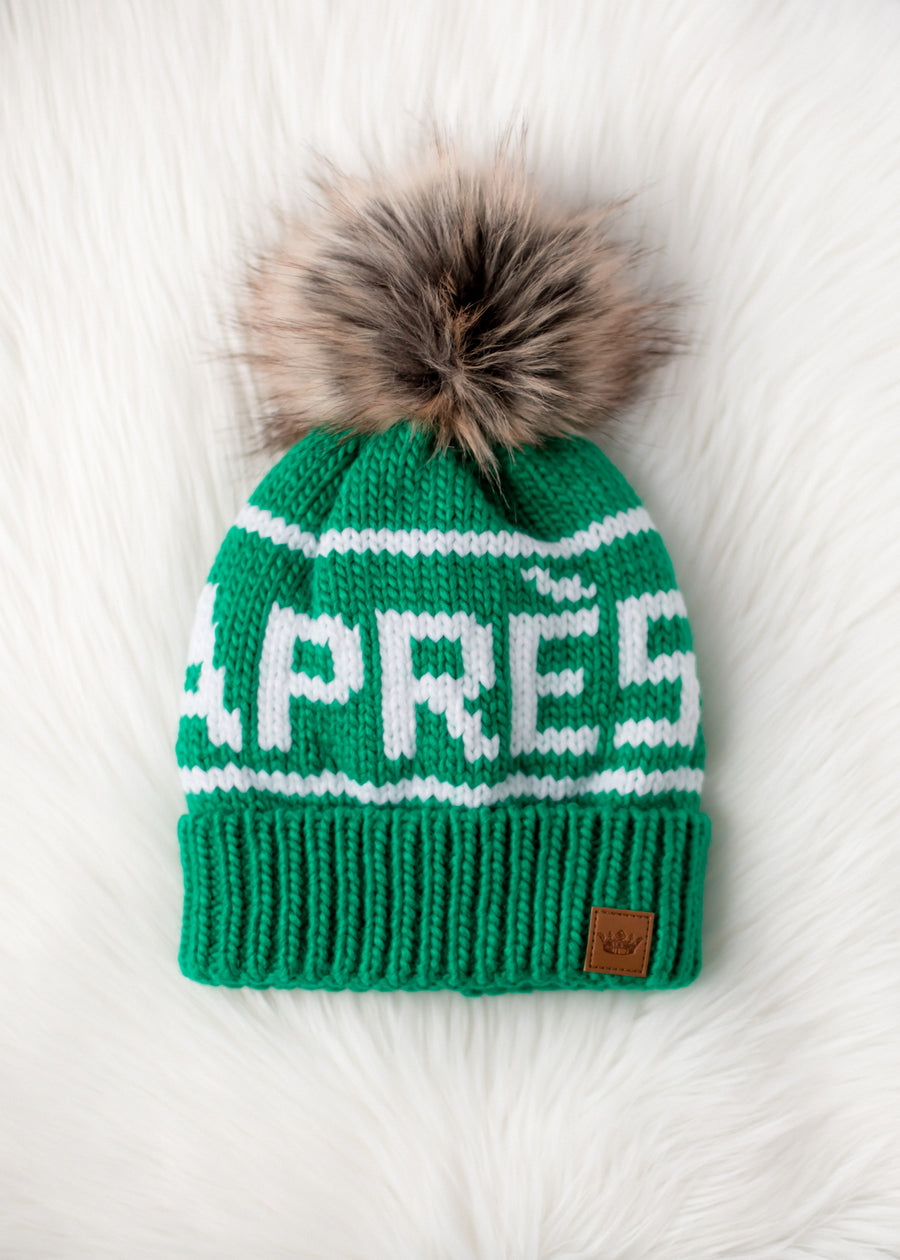 Hit The Slopes Pom Hat - Green