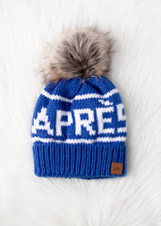 Hit The Slopes Pom Hat - Blue