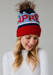 At The Chateau Pom Hat - Red