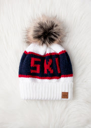 Tahoe Pom Hat - White