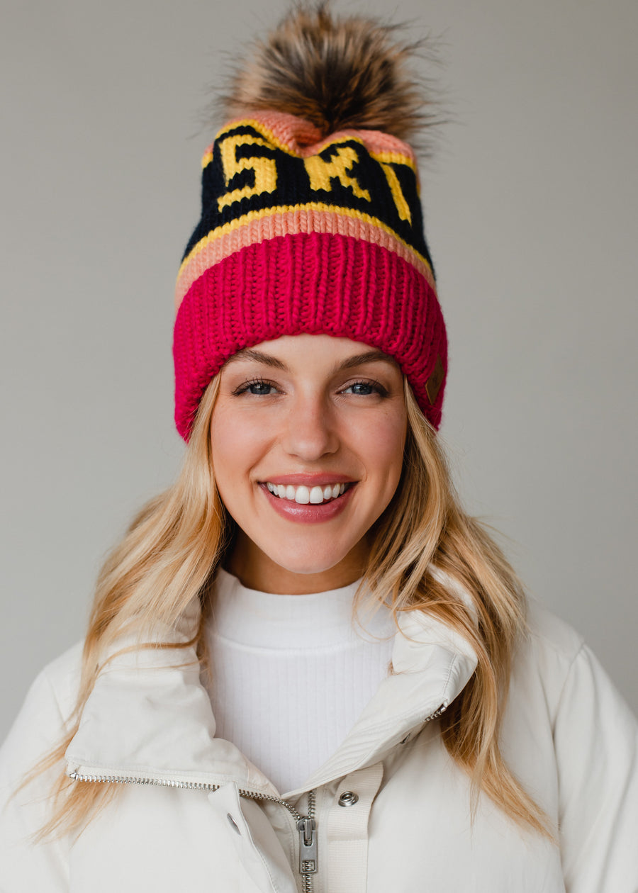 Tahoe Pom Hat - Pink