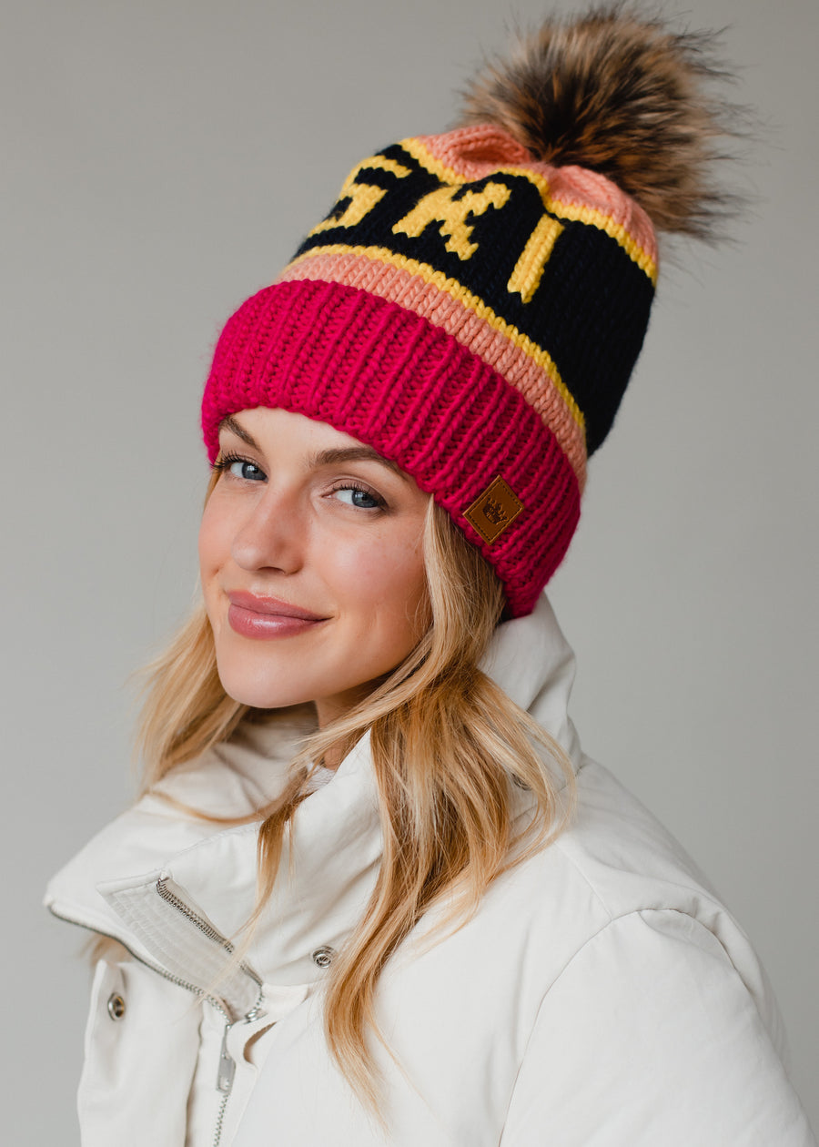 Tahoe Pom Hat - Pink