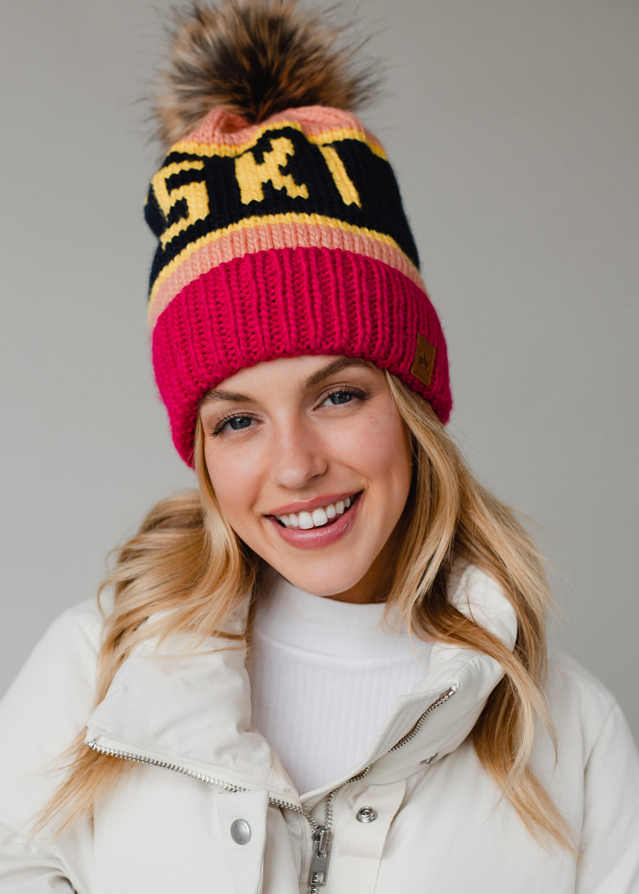 Tahoe Pom Hat - Pink