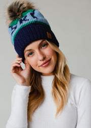 Tahoe Pom Hat - Navy